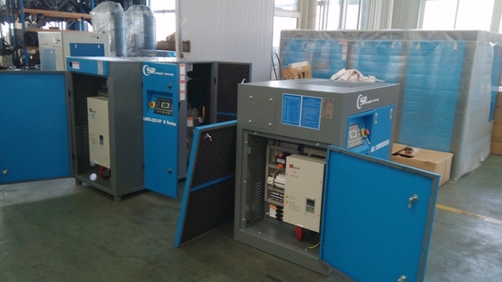 Máy nén khí trục vít quay từ dầu VSD Giai đoạn kép 160kw / 215hp