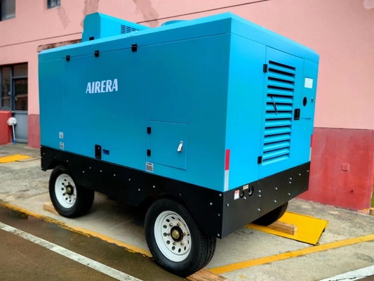 Nhiệt độ từ -40C đến 55C Máy nén vít chạy bằng động cơ diesel