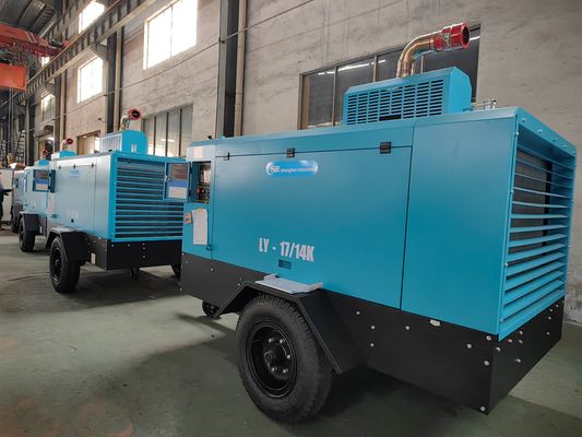 CE/ISO9001 200PSI 150-160HP Máy nén vít chạy bằng nhiên liệu diesel cho các ứng dụng công nghiệp