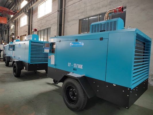 Máy nén vít diesel hạng công nghiệp 650cm3 100psi với phê duyệt CE/ISO9001