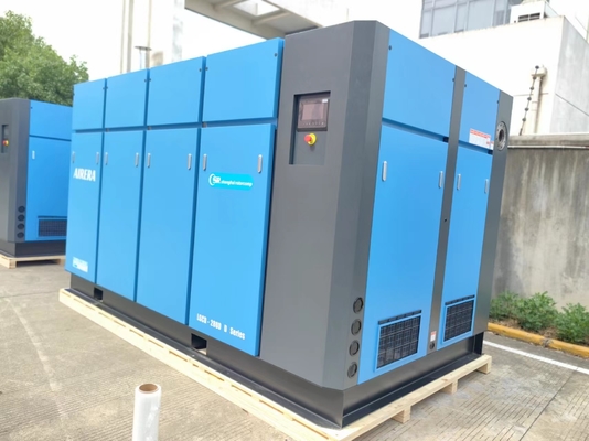 Sức mạnh 7.5 KW đến 355 KW Máy nén không khí cuộn quay Hệ thống điều khiển PLC Phương pháp làm mát do không khí