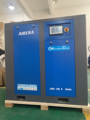 LGCD-37KW Điện quay vít làm mát không khí máy nén làm mát không khí loại dây đai điều khiển dòng không khí làm mát 4800M3/hr