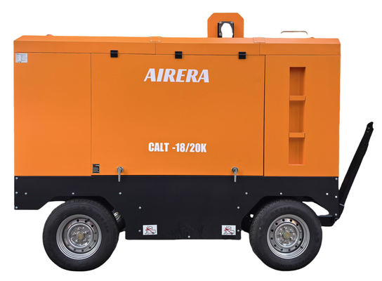 Shanghai Rotorcomp CALT-18/20K Máy nén vít chạy bằng động cơ diesel cho hiệu suất tối ưu trong nhiệt độ 55 ° C xung quanh