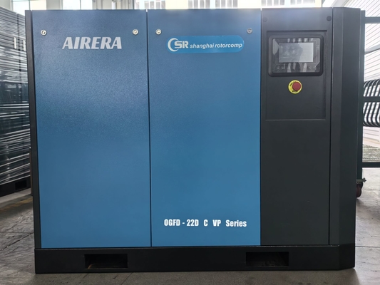Máy nén khí trục vít không dầu Shanghai Rotorcomp OGFD-22D C VP với chế độ làm mát bằng nước và truyền động trực tiếp