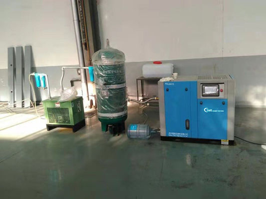 Không dầu 10.0m3 / phút Máy nén trục vít loại 100L