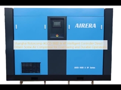 Shanghai Rotorcomp AGCD-160D A VP Intelligent Controller Direct Driven Screw Air Compressor để tiết kiệm chi phí và hoạt động lâu dài